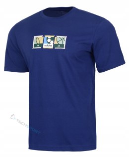 ADIDAS WYGODNA MĘSKA KOSZULKA T-SHIRT 100% BAWEŁNA Z GRAFIKĄ / rozm. XL