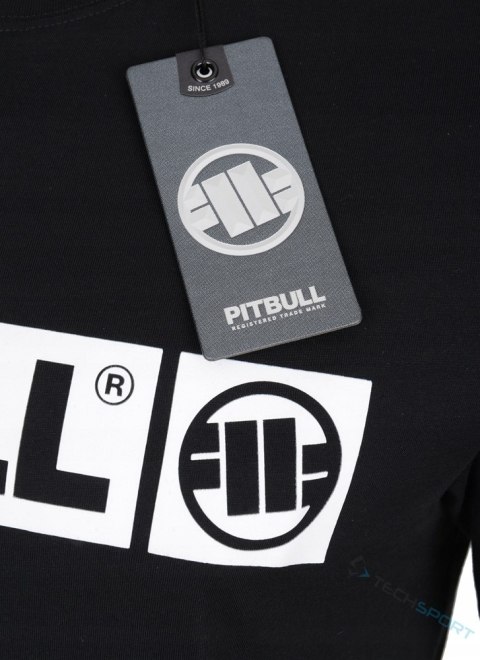 PITBULL KOSZULKA MĘSKA T-SHIRT 100% BAWEŁNA DUŻE LOGO CZARNA / roz. XXL