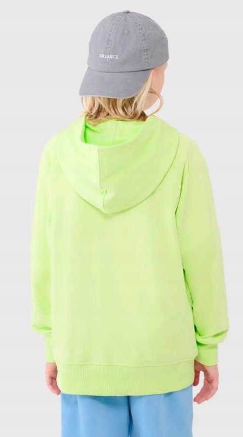 4F CHŁOPIĘCA JUNIORSKA BLUZA KANGURKA Z KAPTUREM / rozm 146