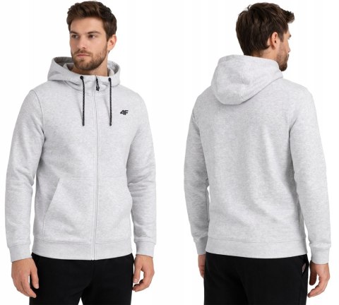 4F MĘSKA BLUZA Z KAPTUREM BAWEŁNA ROZPINANA / rozm XXXXL 4XL
