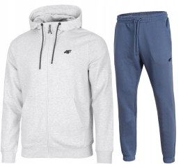 4F MĘSKI DRES BAWEŁNA KOMPLET BLUZA ROZPINANA SPODNIE / rozm XL