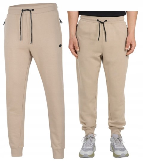 4F MĘSKIE SPODNIE DRESOWE JOGGERY BAWEŁNA ZAMYKANE KIESZENIE / XXXXXL 5XL