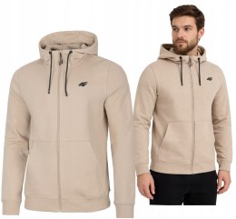 4F MĘSKA BLUZA Z KAPTUREM BAWEŁNA ROZPINANA / rozm XXXXXL 5XL