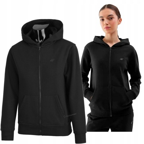 4F DAMSKA BLUZA BAWEŁNIANA ROZPINANA Z KAPTUREM / rozm XXL