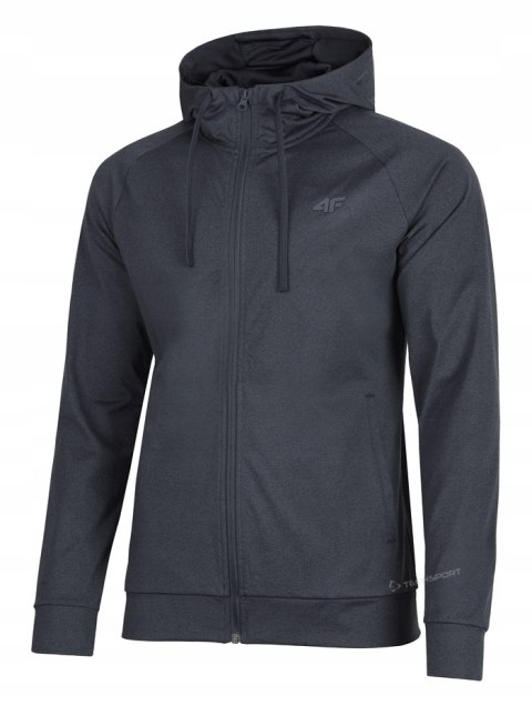 4F MĘSKA SPORTOWA BLUZA Z KAPTUREM ROZPINANA TERMOAKTYWNA / rozm XXXL 3XL