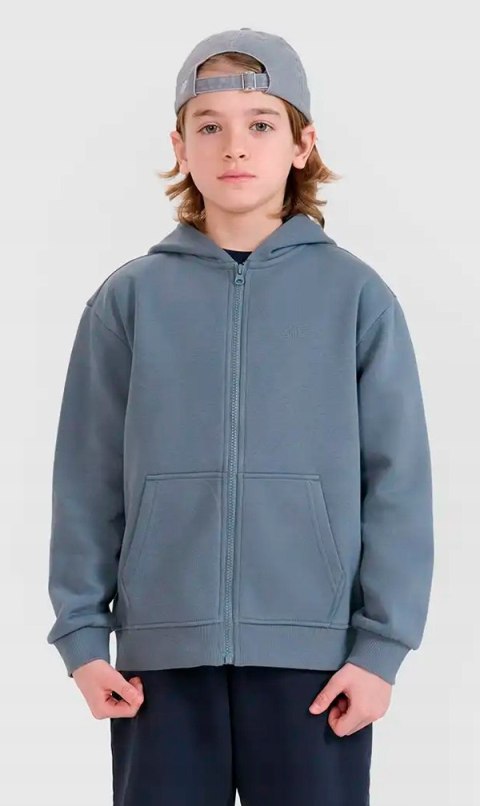 4F OCIEPLANA CHŁOPIĘCA BLUZA ROZPINANA Z KAPTUREM / rozm 164