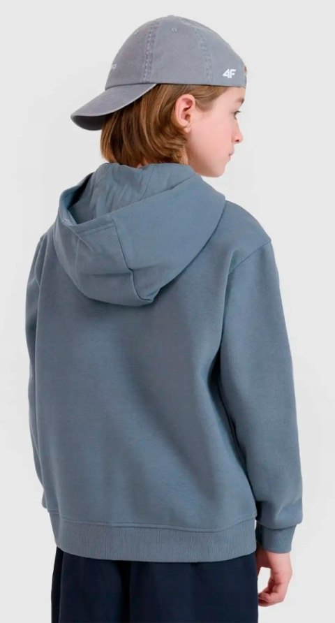 4F OCIEPLANA CHŁOPIĘCA BLUZA ROZPINANA Z KAPTUREM / rozm 164