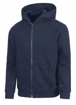 4F OCIEPLANA DZIEWCZĘCA BLUZA ROZPINANA Z KAPTUREM / rozm 134