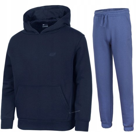 4F OCIEPLANY CHŁOPIĘCY DRES KOMPLET BLUZA KANGURKA SPODNIE / rozm 140