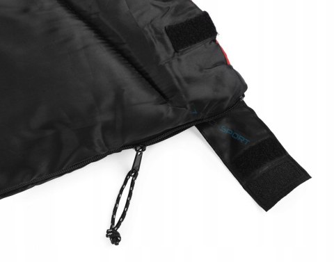 4F CIEPŁY ŚPIWÓR TURYSTYCZNY KEMPINGOWY 75x190cm DO -8st CZARNY