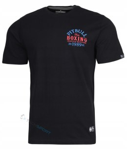 PITBULL KOSZULKA MĘSKA BAWEŁNIANA Z GRAFIKĄ NA PLECACH CZARNA / roz. 3XL