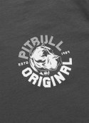 PITBULL KOSZULKA MĘSKA BAWEŁNIANA Z GRAFIKĄ NA PLECACH SZARA / roz. M