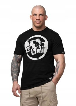 PITBULL MĘSKA BAWEŁNIANA KOSZULKA T-SHIRT Z DUŻYM LOGIEM CZARNY / 3XL