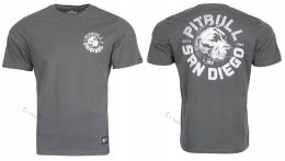 PITBULL MĘSKA KOSZULKA T-SHIRT 100% BAWEŁNA Z GRAFIKĄ NA PLECACH / roz. L