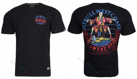 PITBULL MĘSKA KOSZULKA T-SHIRT 100% BAWEŁNA Z GRAFIKĄ NA PLECACH / roz. XL