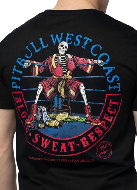PITBULL MĘSKA KOSZULKA T-SHIRT 100% BAWEŁNA Z GRAFIKĄ NA PLECACH / roz. XL