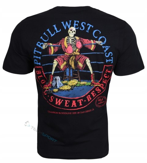 PITBULL MĘSKA KOSZULKA T-SHIRT 100% BAWEŁNA Z GRAFIKĄ NA PLECACH / roz. L