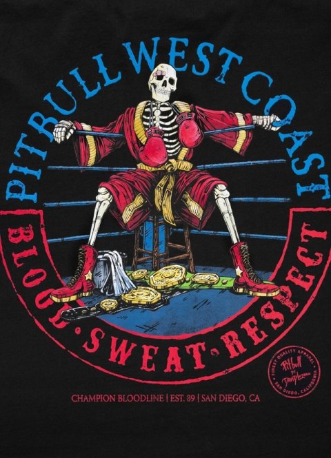 PITBULL MĘSKA KOSZULKA T-SHIRT 100% BAWEŁNA Z GRAFIKĄ NA PLECACH / roz. L