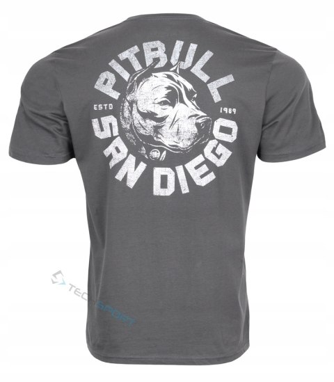 PITBULL MĘSKA KOSZULKA T-SHIRT 100% BAWEŁNA Z GRAFIKĄ NA PLECACH / roz. M