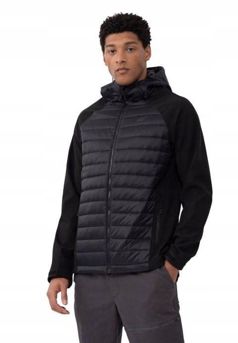 4F MĘSKA KURTKA SOFTSHELLOWA | MEMBRANA 5000 | PUCHOWA PIKOWANA | M