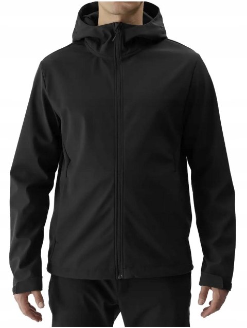 4F MĘSKI SOFTSHELL KURTKA SPORTOWA NA WIATR Z KAPTUREM XXL
