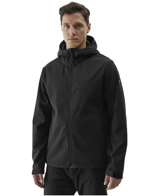 4F MĘSKI SOFTSHELL KURTKA SPORTOWA NA WIATR Z KAPTUREM XXL
