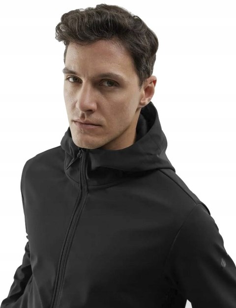 4F MĘSKI SOFTSHELL KURTKA SPORTOWA NA WIATR Z KAPTUREM XXL