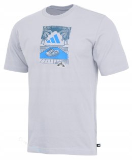 ADIDAS WYGODNA MĘSKA KOSZULKA T-SHIRT 100% BAWEŁNA Z GRAFIKĄ / roz. XXL