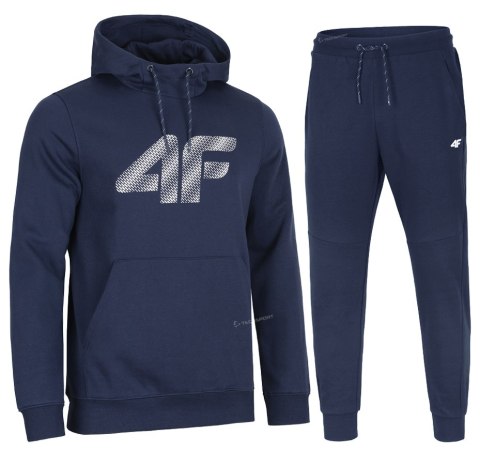 4F MĘSKI DRES BAWEŁNA KOMPLET BLUZA KANGURKA SPODNIE / rozm XXL