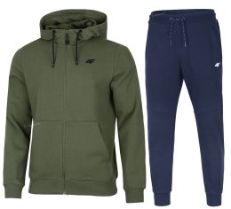4F MĘSKI DRES BAWEŁNA KOMPLET BLUZA ROZPINANA SPODNIE / rozm XL