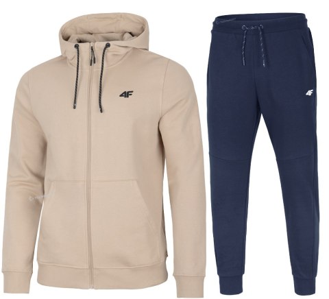 4F MĘSKI DRES BAWEŁNA KOMPLET BLUZA ROZPINANA SPODNIE / rozm XXL