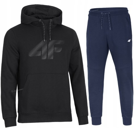 4F MĘSKI DRES BAWEŁNA KOMPLET BLUZA KANGURKA SPODNIE / rozm L