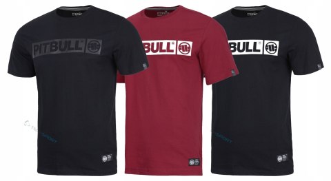 PITBULL 3x KOSZULKA 3-PAK KOSZULKA MĘSKA BAWEŁNIANA Z DUŻYM LOGIEM / XXL