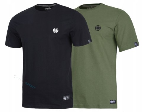 PITBULL 2x KOSZULKA 2-PAK KOSZULKA MĘSKA BAWEŁNIANA Z MAŁYM LOGIEM / 3XL