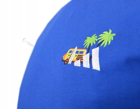 ADIDAS WYGODNA MĘSKA KOSZULKA BAWEŁNIANA Z MAŁYM LOGIEM NA PIERSI / 3XL