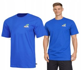 ADIDAS WYGODNA MĘSKA KOSZULKA BAWEŁNIANA Z MAŁYM LOGIEM NA PIERSI / XXL