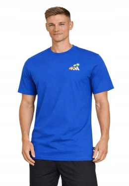 ADIDAS WYGODNA MĘSKA KOSZULKA BAWEŁNIANA Z MAŁYM LOGIEM NA PIERSI / XXL