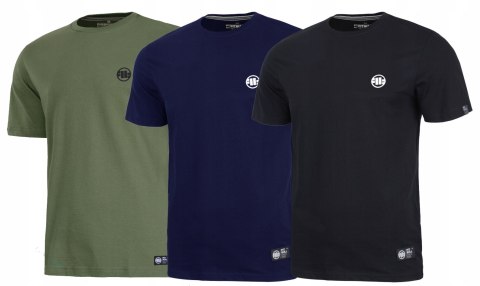 PITBULL 3x KOSZULKA 3-PAK KOSZULKA MĘSKA BAWEŁNIANA Z MAŁYM LOGIEM / 3XL
