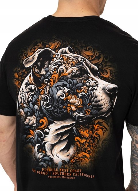 PITBULL MĘSKA KOSZULKA T-SHIRT 100% BAWEŁNA Z GRAFIKĄ NA PLECACH / roz. L
