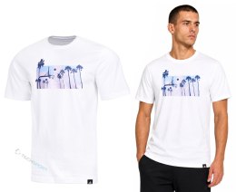 ADIDAS WYGODNA KOSZULKA MĘSKA BAWEŁNIANA T-SHIRT Z WAKACYJNĄ GRAFIKĄ / XXL