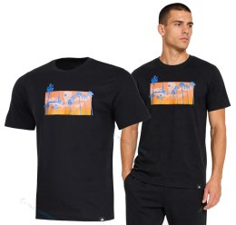 ADIDAS WYGODNA KOSZULKA MĘSKA BAWEŁNIANA T-SHIRT Z WAKACYJNĄ GRAFIKĄ / XL