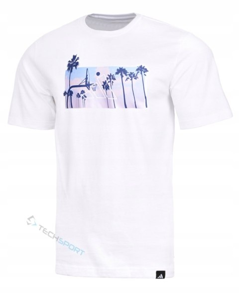 ADIDAS WYGODNA KOSZULKA MĘSKA T-SHIRT 100% BAWEŁNA Z GRAFIKĄ / roz. XL