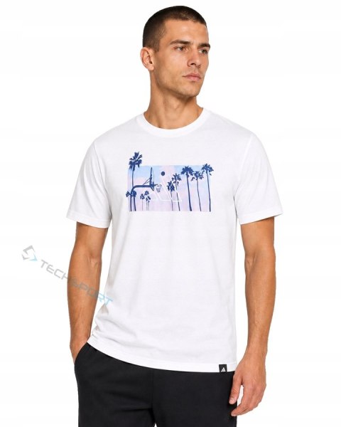 ADIDAS WYGODNA KOSZULKA MĘSKA T-SHIRT 100% BAWEŁNA Z GRAFIKĄ / roz. XL