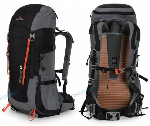 PLECAK TURYSTYCZNY BERGSON MAGNOR 40L | LEKKI, ERGONOMICZNY, | CZARNY