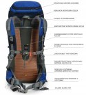 POJEMNY PLECAK TREKKINGOWY BERGSON MAGNOR 40L