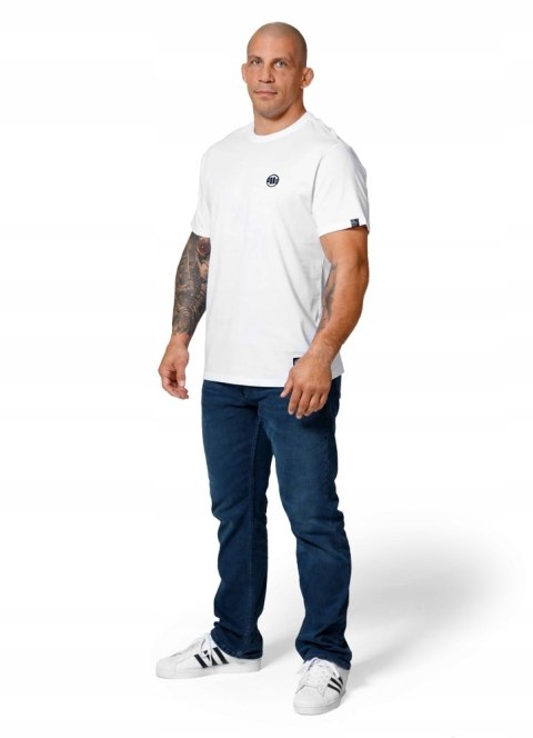 PITBULL KOSZULKA MĘSKA T-SHIRT SMALL LOGO 100% BAWEŁNA KLASYCZNA BIAŁA XXL