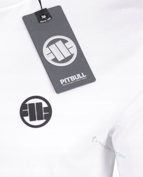 PITBULL KOSZULKA MĘSKA T-SHIRT SMALL LOGO 100% BAWEŁNA KLASYCZNA BIAŁA XXL