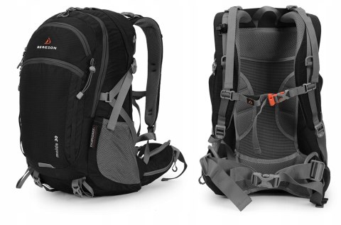 PLECAK SPORTOWY BERGSON MOLDE 30L | LEKKI ODDYCHAJĄCY | CZARNY