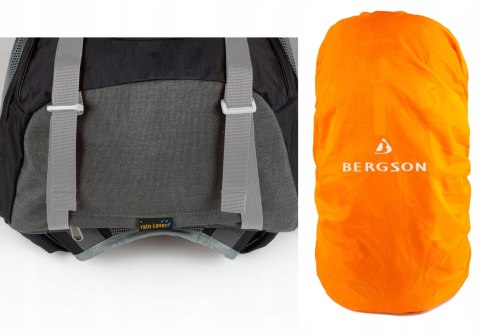 BERGSON TUNNEBO 35L - LEKKI PLECAK TREKKINGOWY, ODDYCHAJĄCY | CZARNY