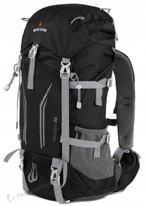 BERGSON TUNNEBO 35L |ODDYCHAJĄCY PLECAK TREKKINGOWY | CZARNY